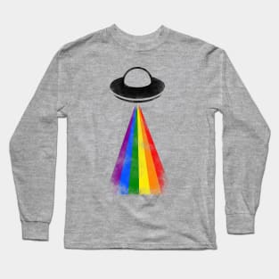 Gaylien LGBTQIA Pride UFO Long Sleeve T-Shirt